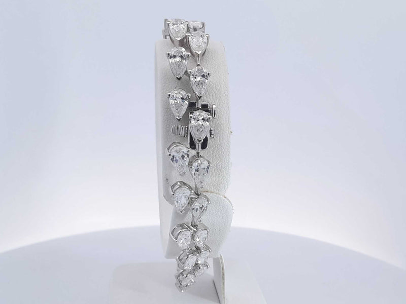 20 Cttw Diamond 14k White Gold 16.9 G Tennis Bracelet 7 In Aa0725lxzxzsa