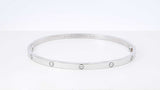 Cartier Love Bracelet In 18k White Gold Size 20 (L) 23.7 Grams Fw1225worxdu
