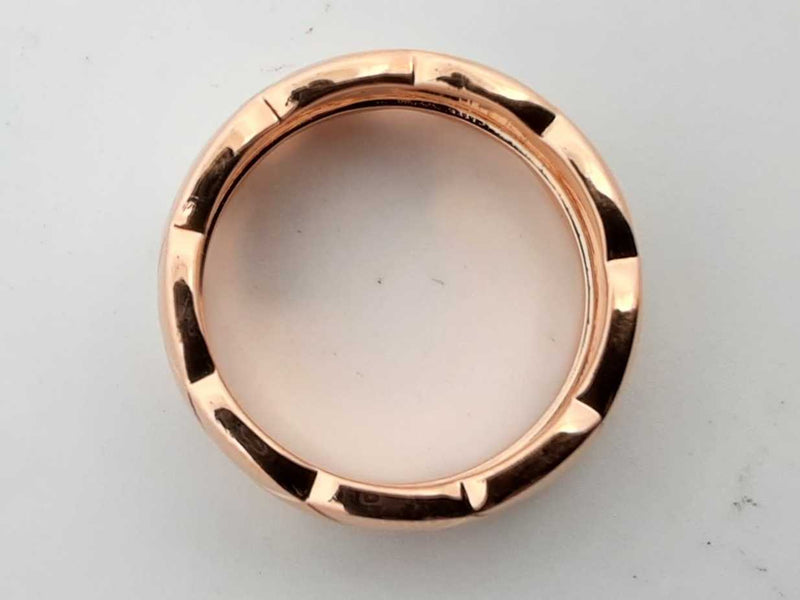 Chanel 18k Rose Gold Coco Crush Ring Size 5.5 6.7g Lh0924exzde