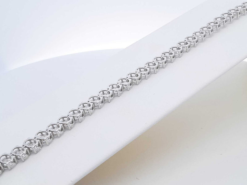 18.0 Cttw Lab Grown Diamond & 14k Gold Bracelet 12.9 Gram 6.25 Inch Fw0425prxzdu