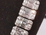 14k White Gold Diamond Tennis Link Chain 147.8 Grams 25 Inch Vc0625przxz