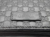 Gucci Black Microguccissima Leather Crossbody Wallet Do0625lxzde