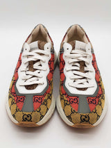 Gucci Monogram Multicolor Canvas Rhyton Sneakers Gucci Size 8 Eb0626lxzde