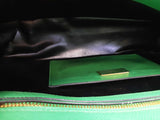 Prada Saffiano Leather Studded Promenade Satchel Green Aa0826wxzsa