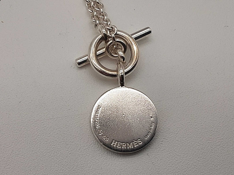 Hermes Amulettes Ex- Libris 0.925 Silver 16.1g Pendant Chain 16 In Do0525ooxde