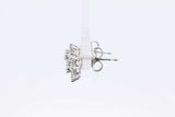 0.52cttw Diamond Stud Earrings In 14k White Gold 1.5 Grams Eb0126lixdu