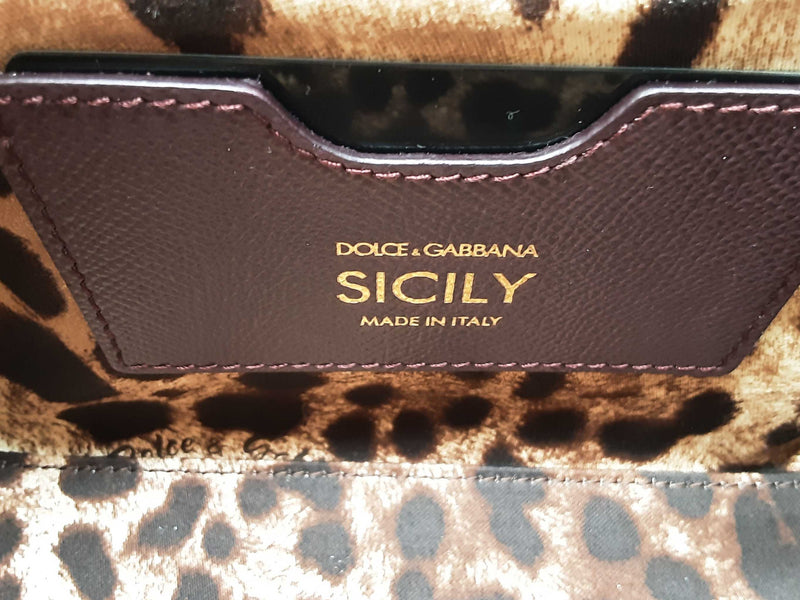 Dolce & Gabbana Sicily Dark Purple Handbag Sd0425irz
