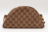 Gucci Gg Canvas Half Moon Pochette Shoulder Bag Eb0826wxzde