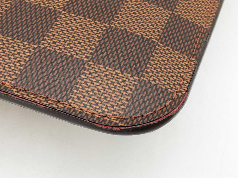 Louis Vuitton Neverfull Pochette In Damier Ebene Coated Canvas Fw0925wirdu