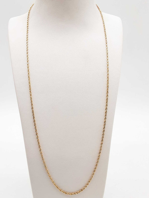 14k Yellow Gold 6.5g Rope Chain 24 In Do1224wrxde