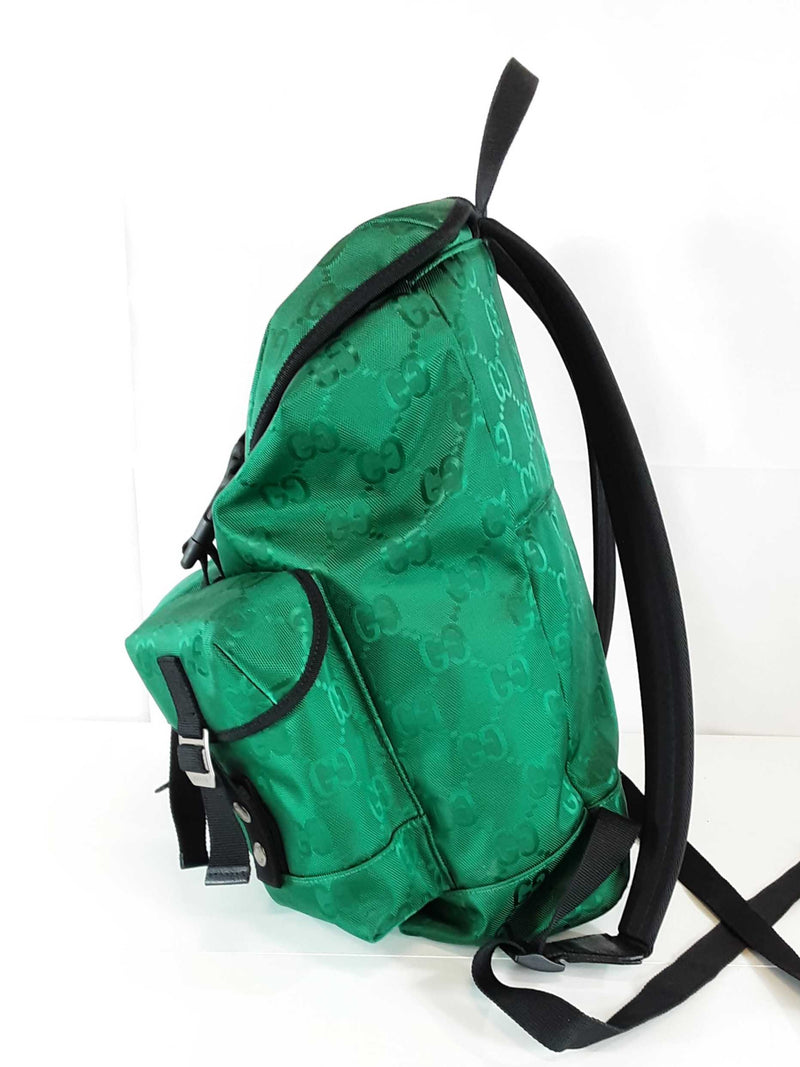 Gucci Gg Nylon Off The Grid Green Backpack Sd0825czxde