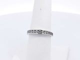 Approx. 0.42ctw Diamond Ring In 10k White Gold 2.4 Grams Size 7 Eb1124crsa