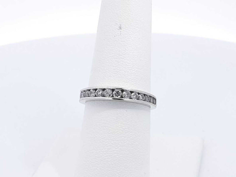 Approx. 0.42ctw Diamond Ring In 10k White Gold 2.4 Grams Size 7 Eb1124crsa