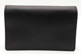 Gucci Gg Marmont Black Leather Wallet With Chain Eb0926pxzsa