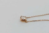 Cartier C De Cartier Diamond Pendant Necklace In 18k Rose Gold 2.5g Eb0826lxxzsa