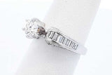 0.86cttw Diamond Ring In 14k White Gold 4.4 Grams Size 4.75 Eb1025sxzde