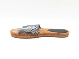 Dolce & Gabbana Medallion Denim Flat Espadrille Sandals Size Eu 38 Fw1224lxzsa