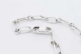 Tiffany & Co. 1837 Double Lock Sterling Silver Bracelet 7.1g 8 Inch Eb0426oxzsa