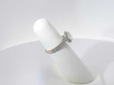 1.19 Ctw Diamond 18k White Gold 3.1 Grams Ring Size 20 Sd0425llzxsa