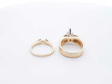 1.0 Ctw Marquise-cut Diamond & 14k Yellow Gold Engagement Set 11 Gram Size 5. 25