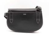 Christian Dior X Kaws Black Grained Calfskin Saddle Bag Fw0525rzxdu