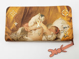 Louis Vuitton Jeff Koons Fragonard "Girl With Dog" Pink Zippy Wallet Do0325cxzde
