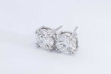 3.0cttw Diamond Stud Earrings In Platinum 5.2 Grams Eb0326rxxzdu