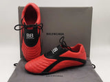 Balenciaga Zen Red Faux-leather Sneakers Size Eu 42 Us 9w 12m Fw1024llrsa