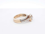 1.36 Cttw Diamond & 14k Gold Halo Ring With Cert 6.3 Grams Size 5.25 Fw0625rwzdu