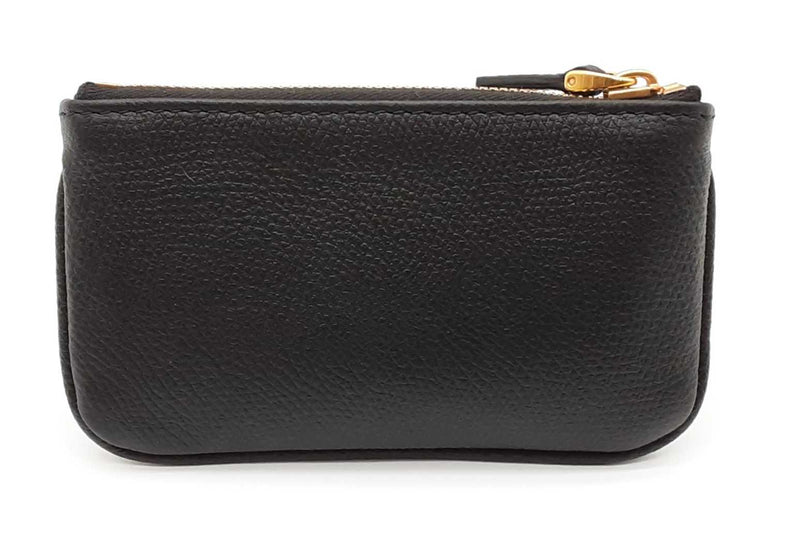 Valentino Garavani Vlogo Signature Leather Key Ring Pouch Wallet Eb1125lxzde