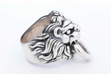 King Baby 925 Sterling Silver Lion's Head Ring 47.6 Grams Size 12.25 Eb0225lxzsa