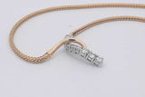 1.05cttw Diamond Necklace 18k Yellow Gold & Platinum Setting 15.4g Eb0126llxzsa