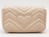 Gucci Double G Marmont Super Mini Beige Handbag Aa0326wrzsa