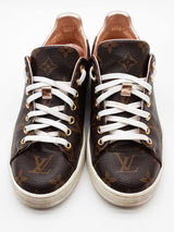Louis Vuitton Monogram Canvas Frontrow Sneakers Size 37.5 Eb1225orcde