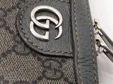 Gucci Ophidia Crossbody In Graphite & Ebony Gg Supreme Coated Canvas Fw0126rxzdu