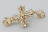 1.86cttw Diamond Cross Pendant In 10k Yellow Gold 15.9 Grams Eb1026loxzsa