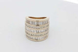 1.8cttw Diamond Ring In 14k Yellow Gold 25.9 Grams Size 6 Eb0926oxxzsa