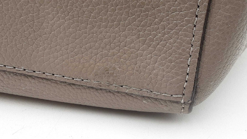 Coach Turnlock Chain Tote In Grey Pebbled Leather Fw0925rzdu