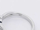Diamond Criss Cross Heart Ring In 14k White Gold 2.9 Grams Size 7.5 Eb0326lcrsa