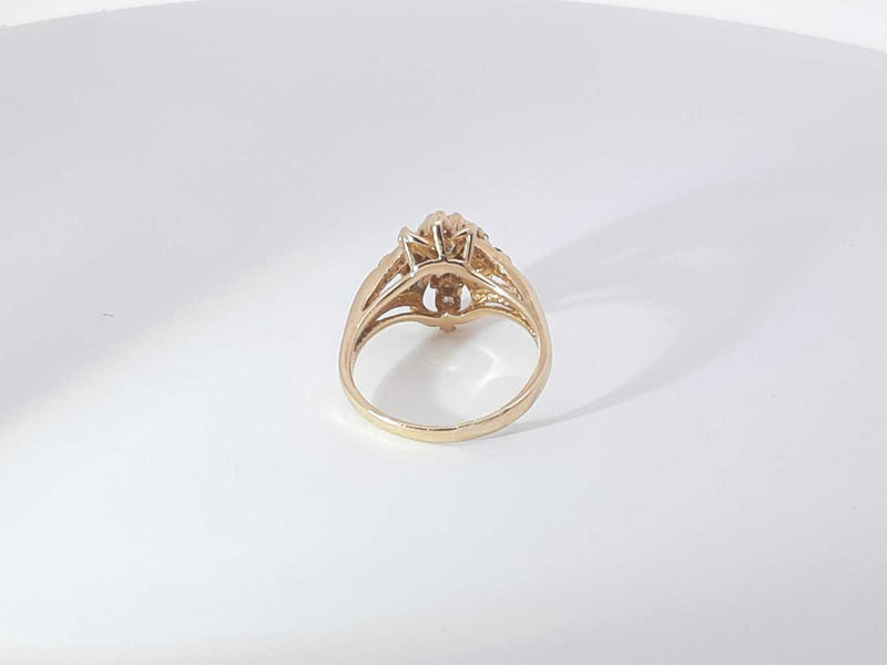 .22 Ctw Diamonds 14k Yellow Gold 4.2 Grams Ring Size 6 Sd0625lersa