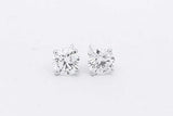 2.0cttw Lab Grown Diamond Stud Earrings In 14k White Gold 1.4 Grams Eb0726pxzsa