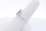 14k White Gold Diamond Peace Sign Ring 3 Grams Size 6.75 Eb0526wxzde