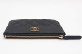 Chanel Black Quilted Caviar Leather Card Holder Wallet Eb0126wrxde