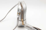 Yves Saint Laurent Metallic Silver Leather Camera Crossbody Bag Eb0826psxde