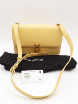 Yves Saint Laurent Yellow Calfskin Carre Shoulder Bag Eb1225wrxsa