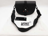Mont Blanc 3.0 Lock Round Black Embossed Leather Messenger Bag Do0526oxzde
