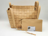 Bottega Veneta Bowling Intercciato Cassette Beige Leather Tote Bag Do0125lcxzde