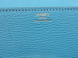 Hermes Cinhetic Bleu Du Nord Blue Chevre Mysore Gold Shoulder Bag Do0226wrxzde