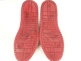 Gucci Ronnie Red Pebbled Leather Low Top Sneakers Size 8.5 Sd1025lwzde