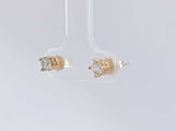 0.30 Cttw 14k Yellow Gold Double Stud Earrings 0.6 Grams Aa0825oxzsa